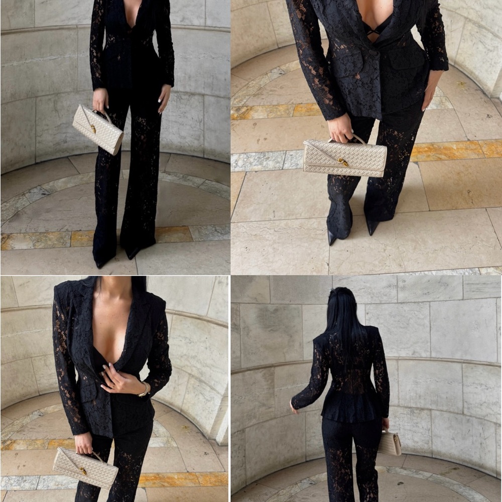 Elegant Black Lace Jumpsuit